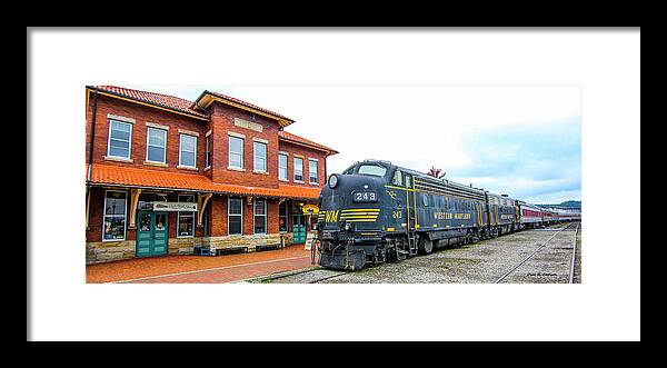 Train Station Framed Print featuring the photograph Elkins West Virginia Depot by Dale R Carlson