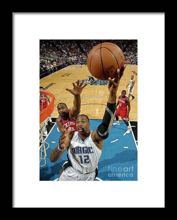 Nba Pro Basketball Framed Print featuring the photograph Elton Brand and Dwight Howard by Fernando Medina