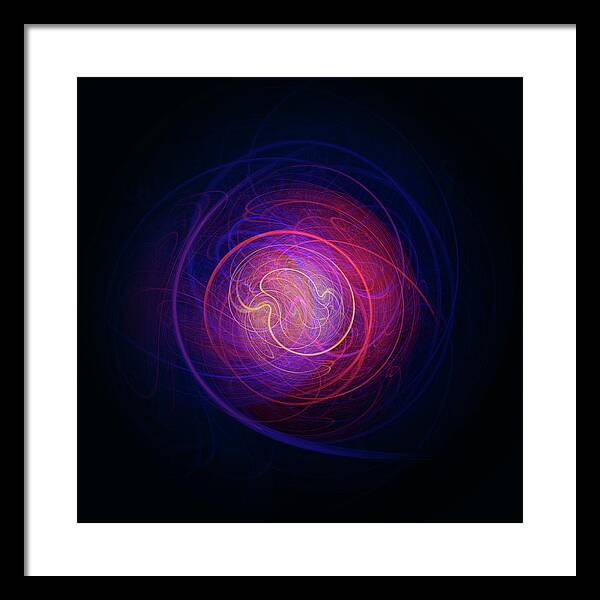 Rick Drent Framed Print featuring the digital art Embryo by Rick Drent