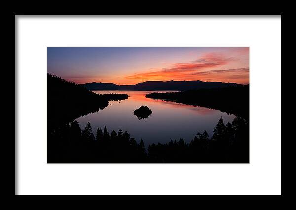 California Framed Print featuring the photograph Emerald Bay Sunrise by Gary Geddes