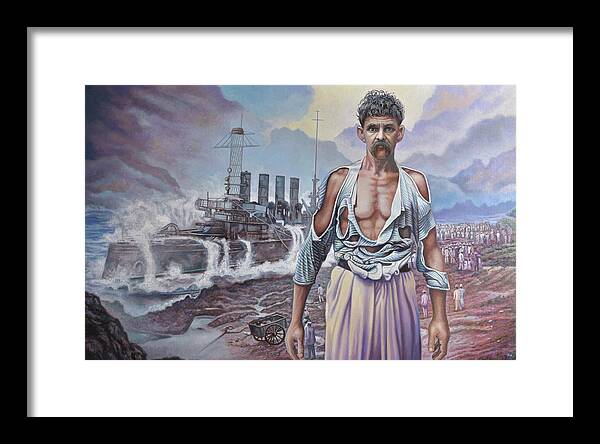 Memphis Framed Print featuring the painting Emeterio Sanchez by Miguel Tio
