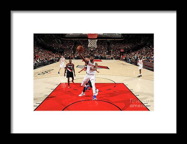 Nba Pro Basketball Framed Print featuring the photograph Emmanuel Mudiay by Cameron Browne