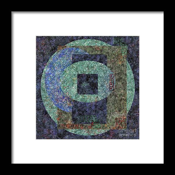 Abstract Framed Print featuring the painting Emotions Turn In A Circle by Horst Rosenberger