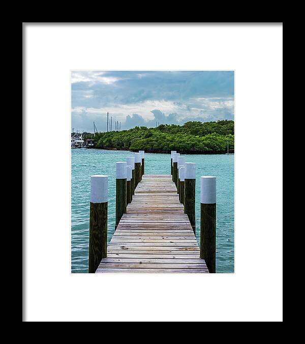 Abaco Framed Print featuring the photograph Empty Dock by Sandra Foyt