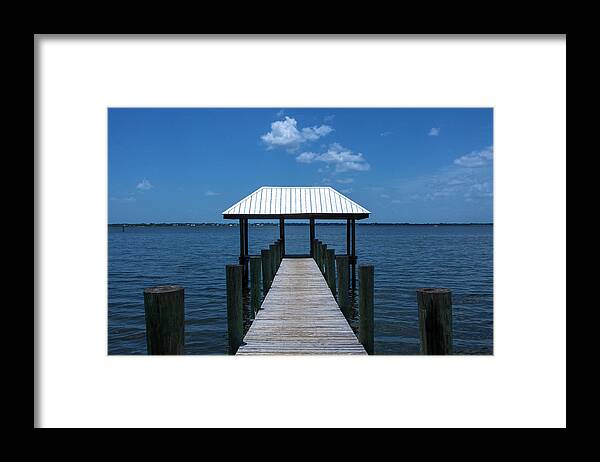 Dock Framed Print featuring the photograph Empty Fishing Dock by Blair Damson