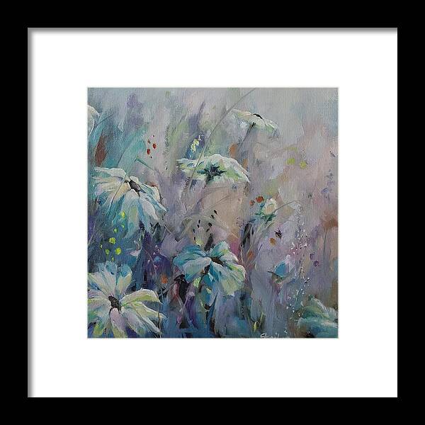 Wildflowers Framed Print featuring the painting Enchanted Garden by Sheila Romard