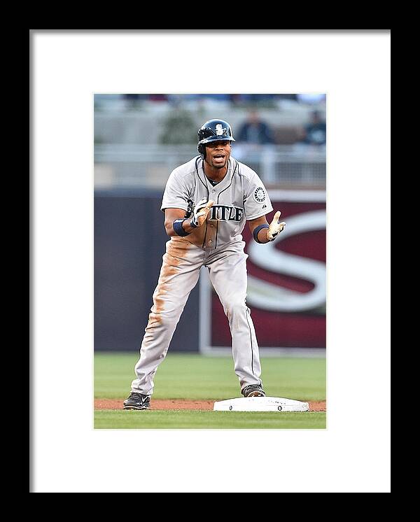 American League Baseball Framed Print featuring the photograph Endy Chavez by Denis Poroy