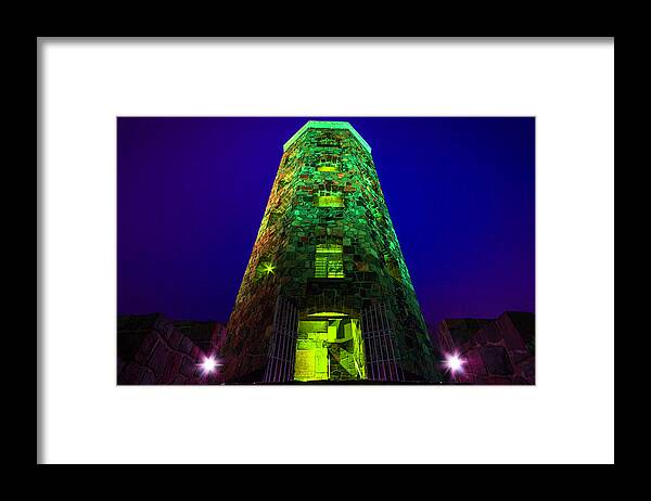  Framed Print featuring the photograph Enger Tower Glowing by Nicole Engstrom