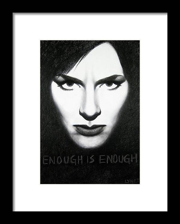 Enough Framed Print featuring the painting Enough is Enough by Lynet McDonald