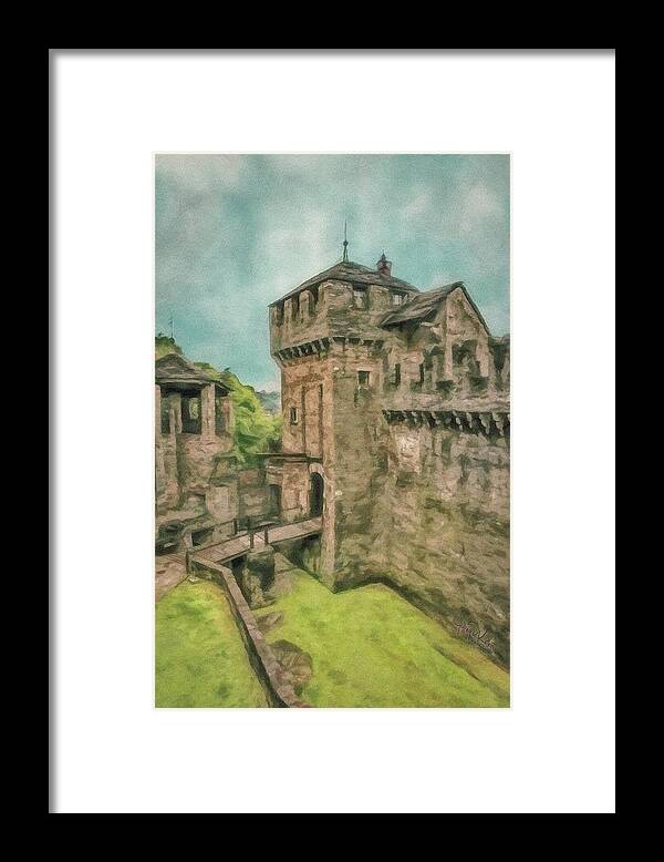Montebello Framed Print featuring the painting Entering Montebello Castle by Jeffrey Kolker