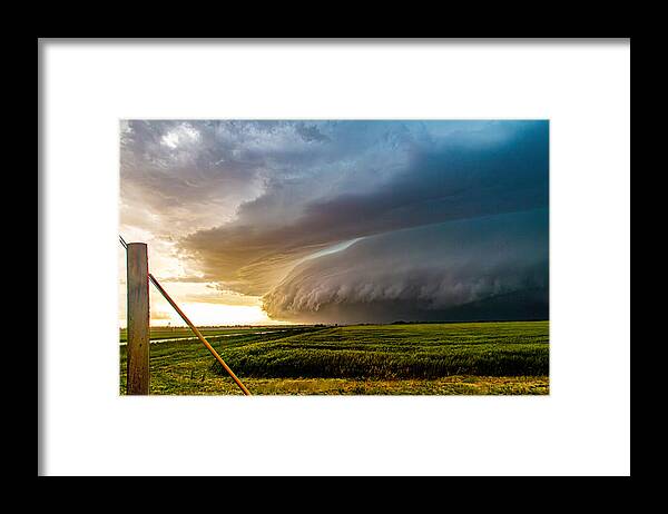 Nebraskasc Framed Print featuring the photograph Epic Severe Weather 026 by Dale Kaminski