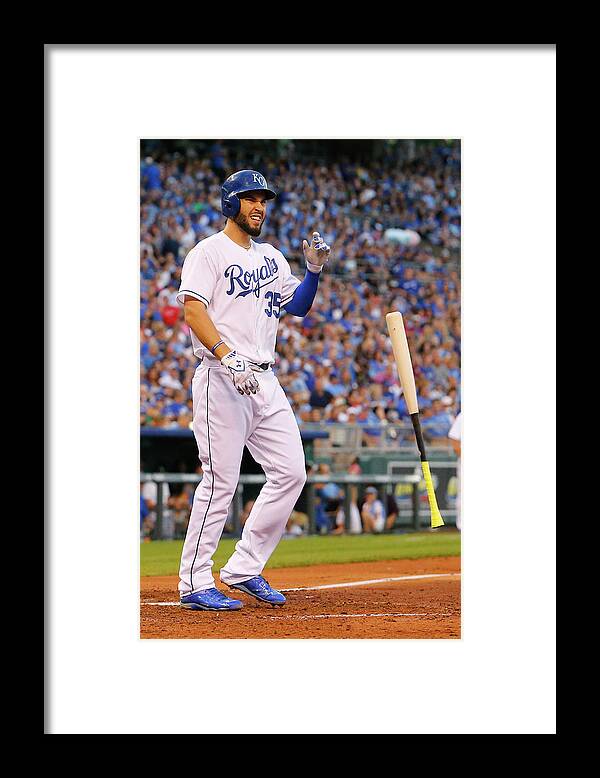 People Framed Print featuring the photograph Eric Hosmer by Kyle Rivas