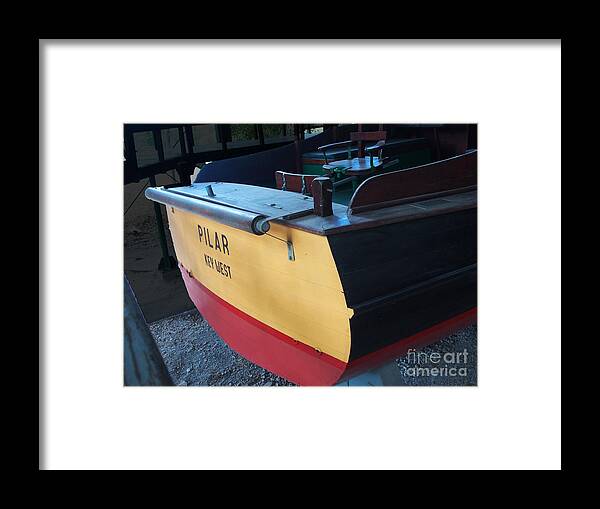 Cuba Framed Print featuring the photograph Ernest Hemingway's Fishing Boat in Cuba by L Bosco