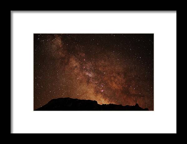 Landscape Framed Print featuring the photograph Eruption of stars by Karine GADRE