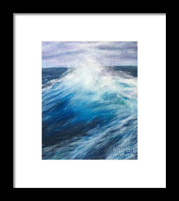 Wave Framed Print featuring the painting Eruption by Rose Mary Gates
