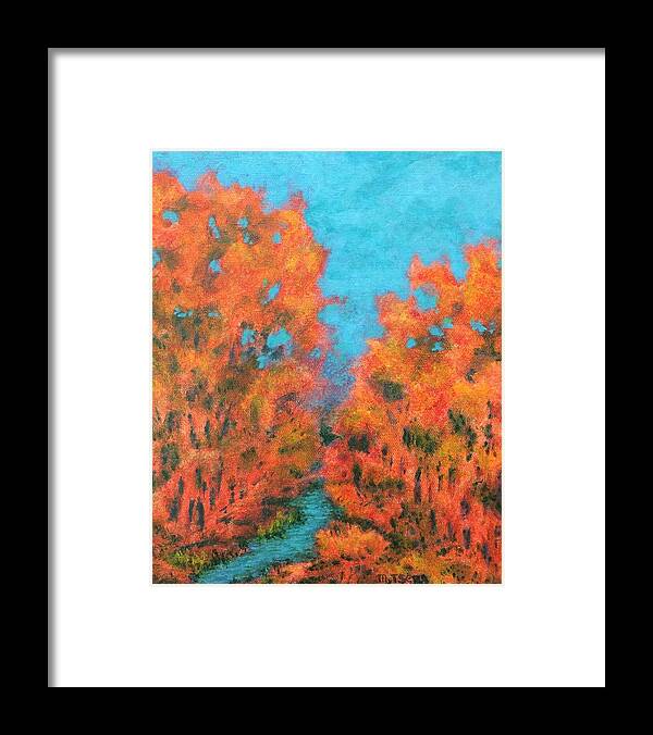 Autumn Framed Print featuring the painting Etobicoke Creek #4 by Milly Tseng