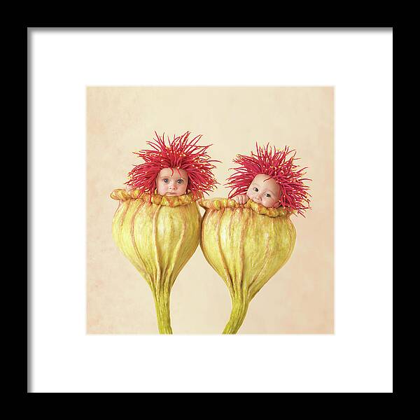 Flowers Framed Print featuring the photograph Eucalyptus Babies by Anne Geddes