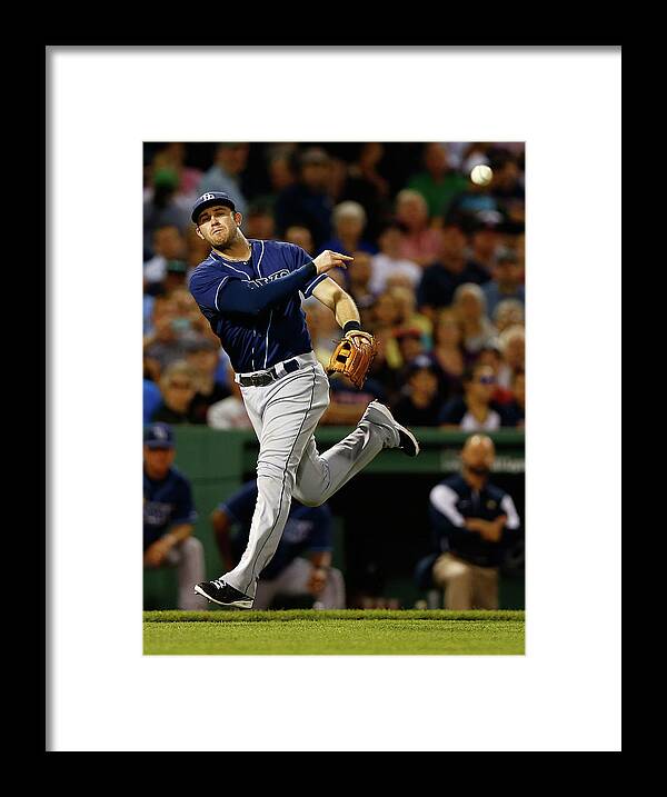 American League Baseball Framed Print featuring the photograph Evan Longoria by Jared Wickerham