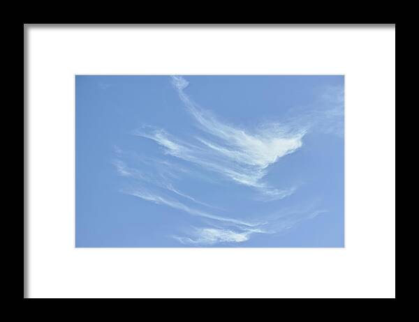 Cloud Framed Print featuring the photograph Evanescent silhouette by Karine GADRE