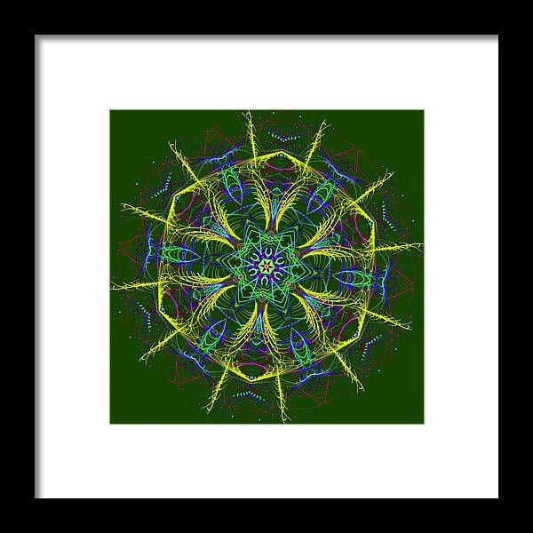 Round Framed Print featuring the photograph Evangeline's Spear by Judy Kennedy