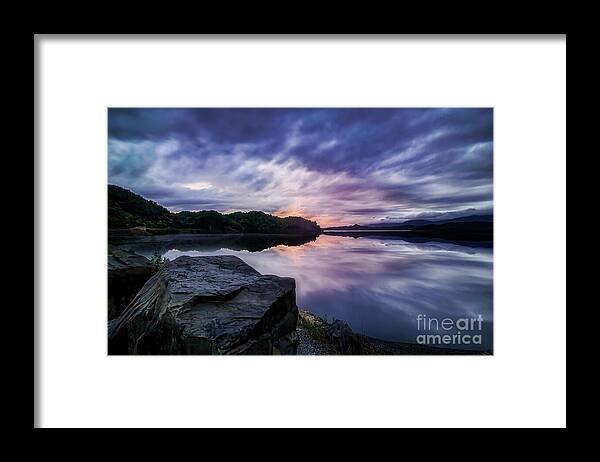 Lake Framed Print featuring the photograph Evening Reflections by Shelia Hunt