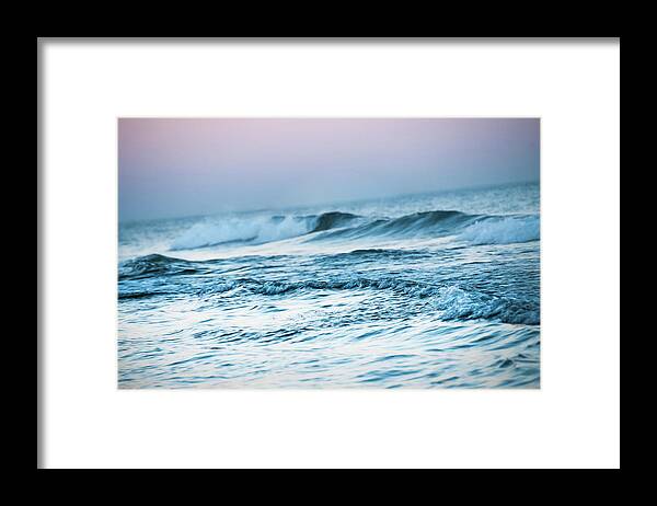 Waves Framed Print featuring the photograph Evening Waves by Naomi Maya