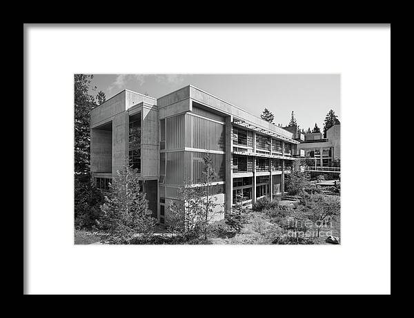 Evergreen State College Framed Print featuring the photograph Evergreen State College Seminar II Building by University Icons