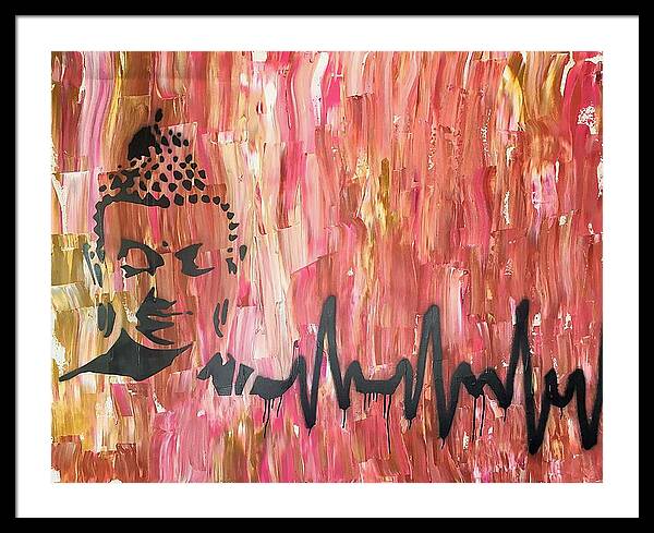 Buddha Framed Print featuring the painting Everything is Energy by Jayime Jean