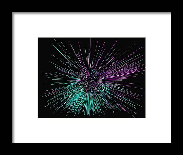 Internet Framed Print featuring the photograph Explosion pattern by Liyao Xie