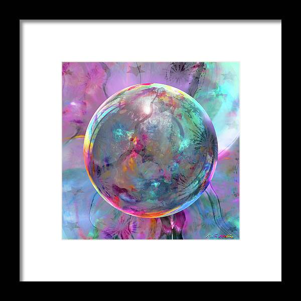 Candy Abstract Framed Print featuring the digital art Eye Candy by Robin Moline