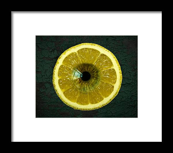 Fruit Framed Print featuring the digital art Eye Like Fruit by Ally White