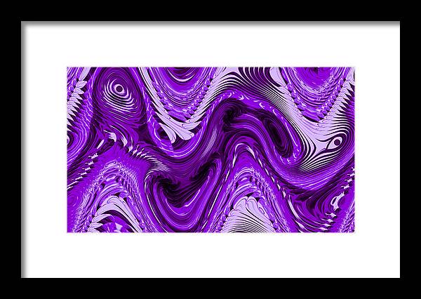Abstract Framed Print featuring the digital art Eyes and Ears Abstract by Ronald Mills