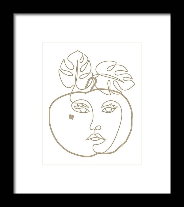  Adam And Eve Framed Print featuring the digital art Face of Eve by Bob Pardue