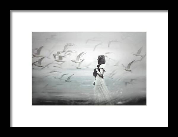 Surrealism Framed Print featuring the photograph Faded Memories by Jacky Gerritsen