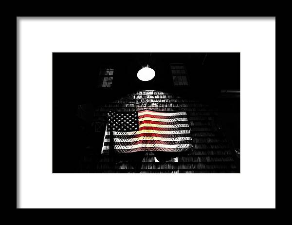 Flag Framed Print featuring the photograph Fading by Tim Kuret