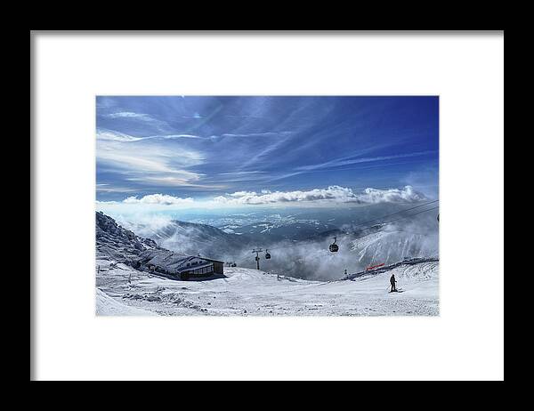 Hoarfrost Framed Print featuring the photograph Fairy-tale view on cottage in Chopok in Low Tatras by Vaclav Sonnek