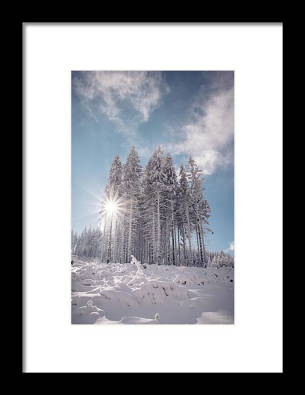 Highlands Framed Print featuring the photograph Fairy-tale wilderness covered in snow by Vaclav Sonnek