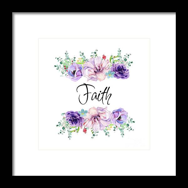 Faith Framed Print featuring the painting Faith by Tina LeCour