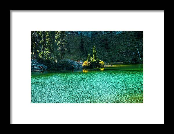 Mt Rainier Framed Print featuring the photograph Fall Afternoon on Sheep Lake by Doug Scrima