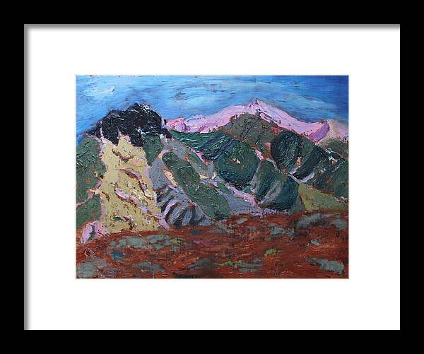 Canigou Framed Print featuring the painting Fall Colors Canigou by Vera Smith
