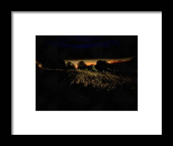 Fall Framed Print featuring the mixed media Fall Evening by Christopher Reed