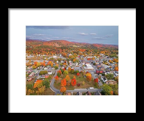 Fall Framed Print featuring the photograph Fall Foliage In Lyndonville, Vermont - September 2020 #2 by John Rowe
