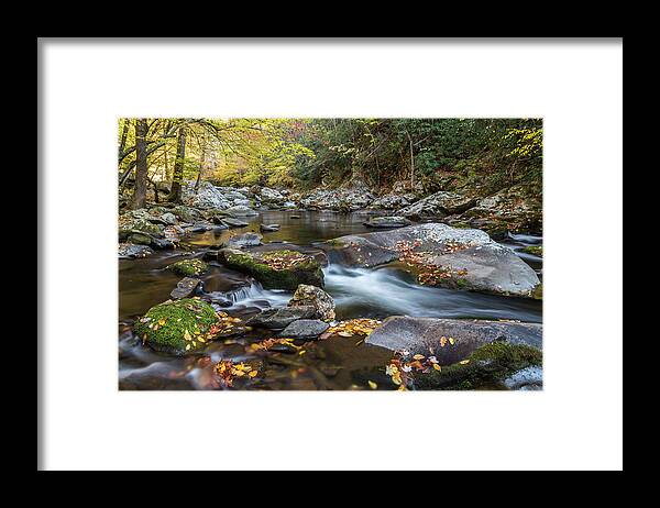 Fall Framed Print featuring the photograph Fall Mountain Stream by Jim Miller
