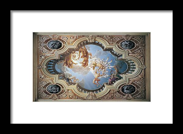Fall Of Icarus Framed Print featuring the painting Fall of Icarus by Kurt Wenner