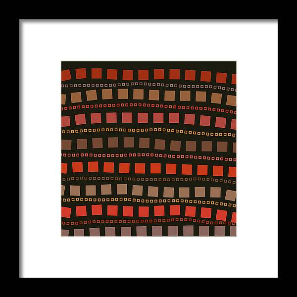 Pattern Framed Print featuring the painting Fall Pattern by Bonnie Bruno