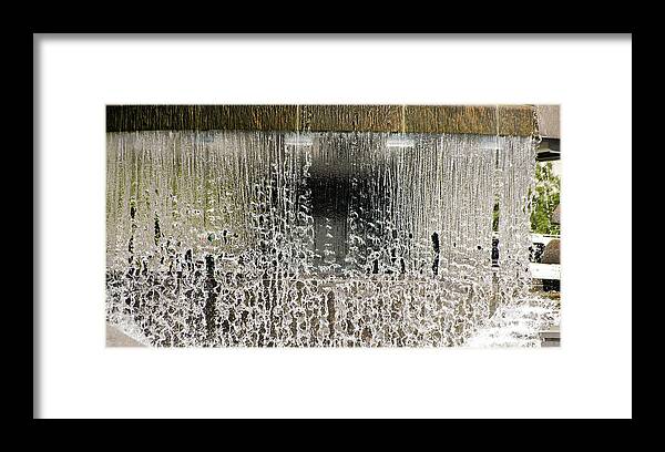 Fountain Framed Print featuring the photograph Fallen by Kerry Obrist
