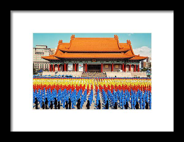 Asian Framed Print featuring the photograph Falun Gong by Jose Luis Vilchez