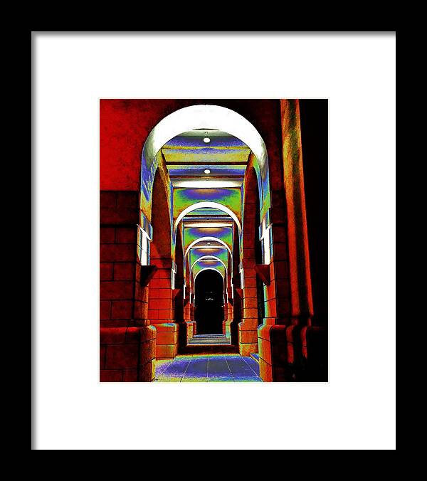 Architecture Framed Print featuring the photograph Fantasy Archway by Andrew Lawrence