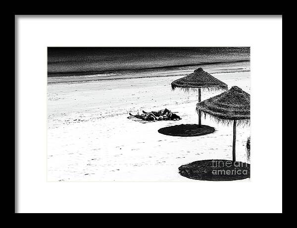 Fantasy On The Beach Framed Print featuring the photograph Fantasy on the Beach in Cascais by John Rizzuto