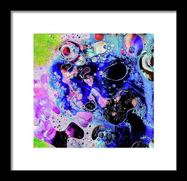 Colorful Abstract Framed Print featuring the photograph Fantasy Abstract by Terry Walsh